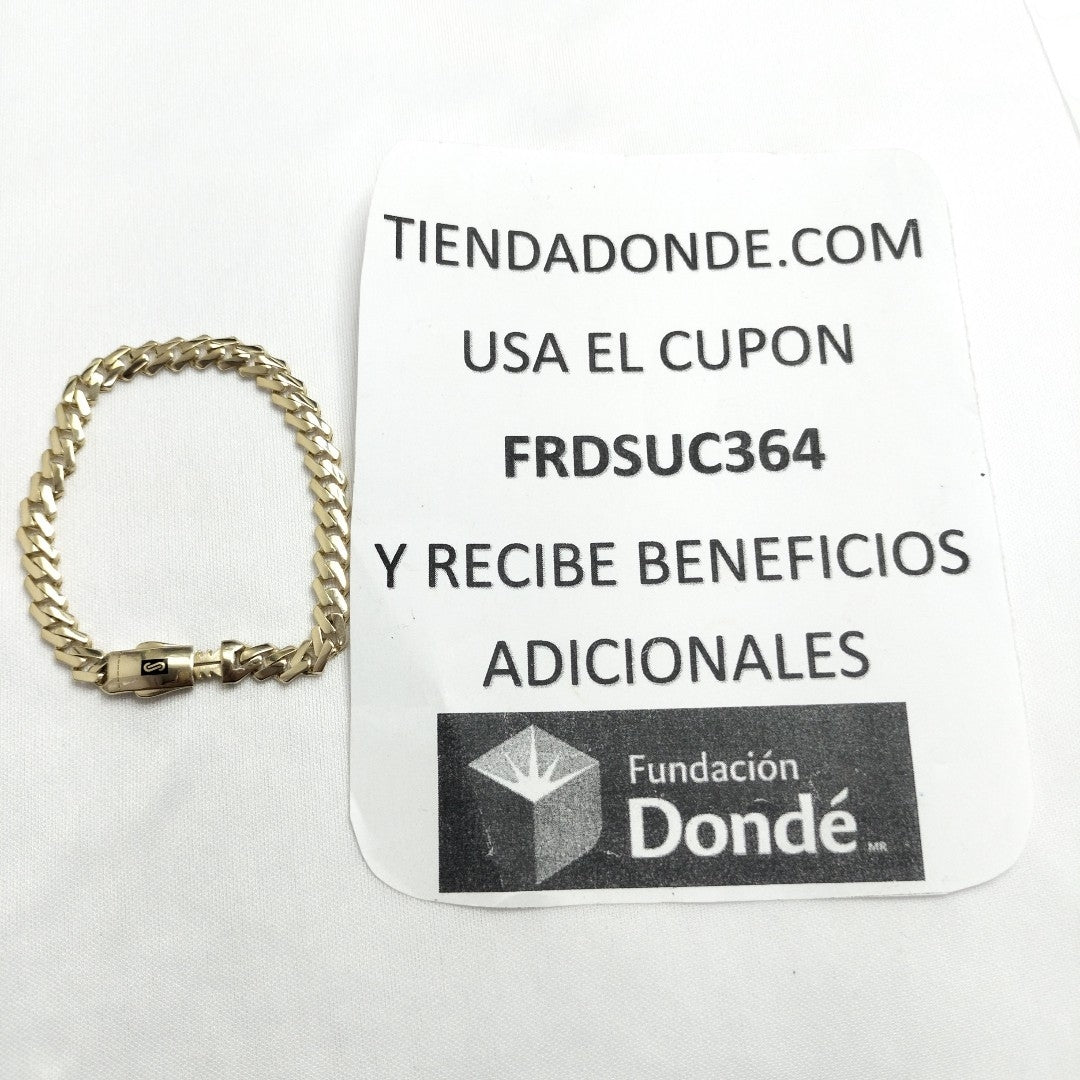 PULSERA MONACO ORO 10K 6.8 (NUEVO)