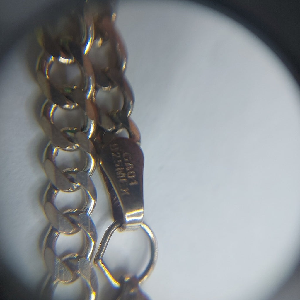 CADENA TEJIDO BARBADO PLATA .925 55 CM 12.9 GR (NUEVO)