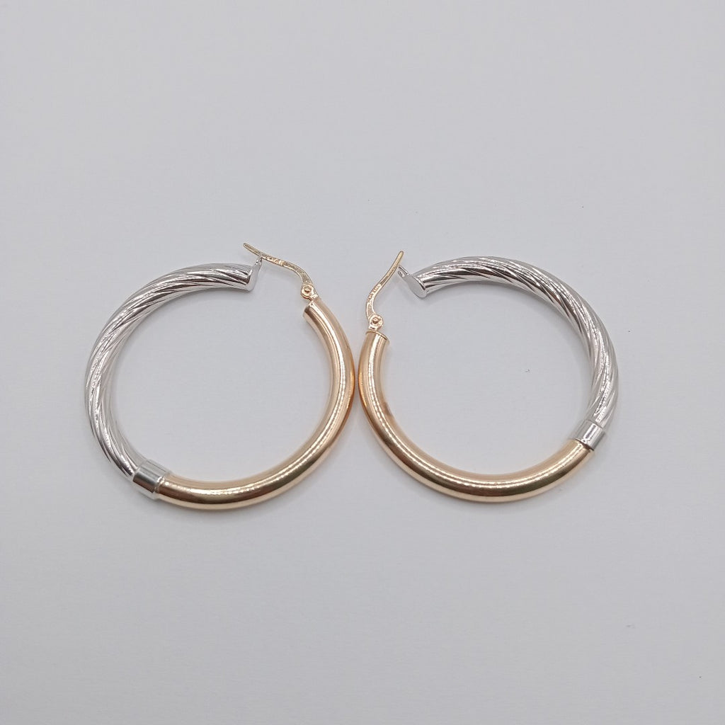 ARRACADAS PAR ORO,RODIADO 14 K 4,30 GRMS (SEMINUEVO)