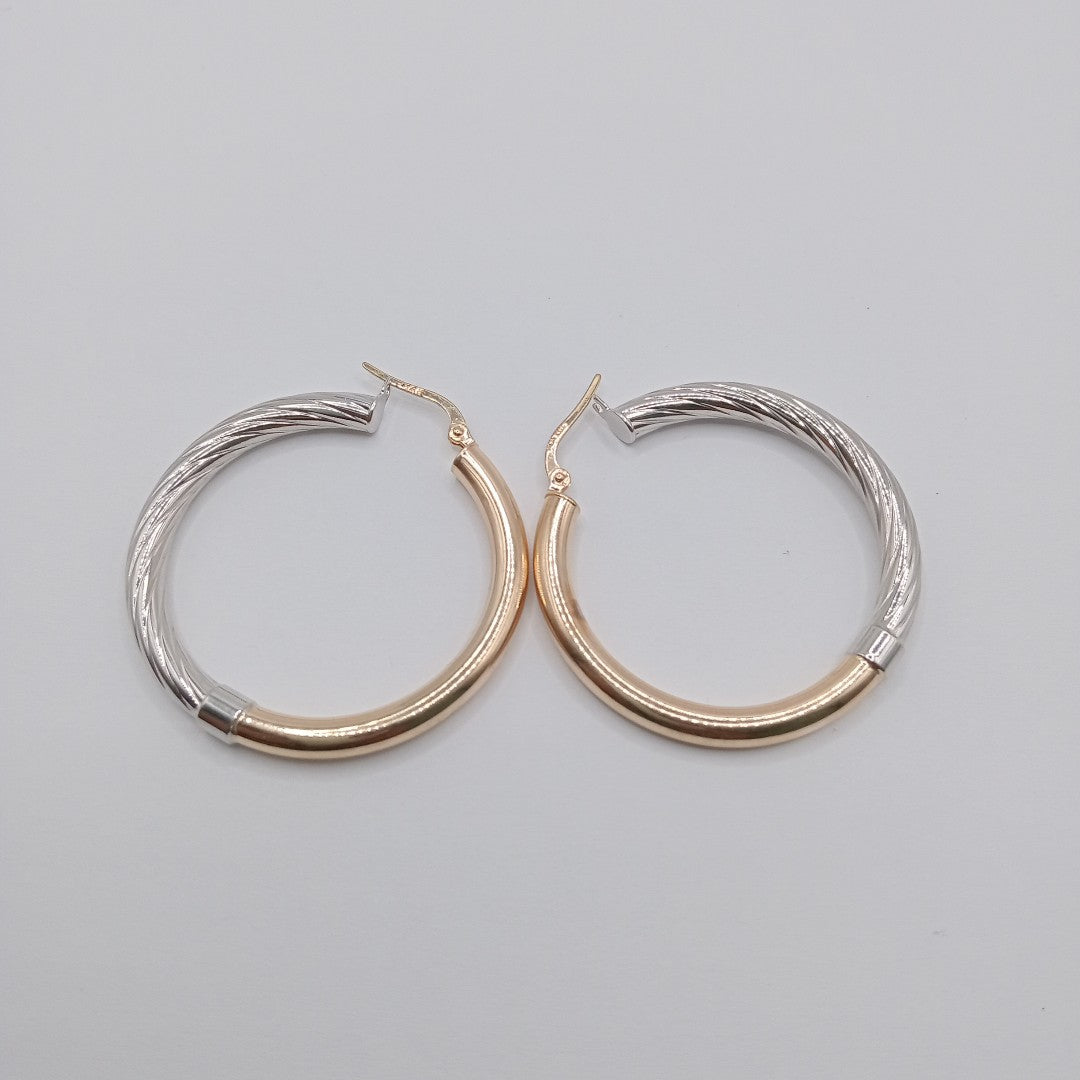 ARRACADAS PAR ORO,RODIADO 14 K 4,30 GRMS (SEMINUEVO)