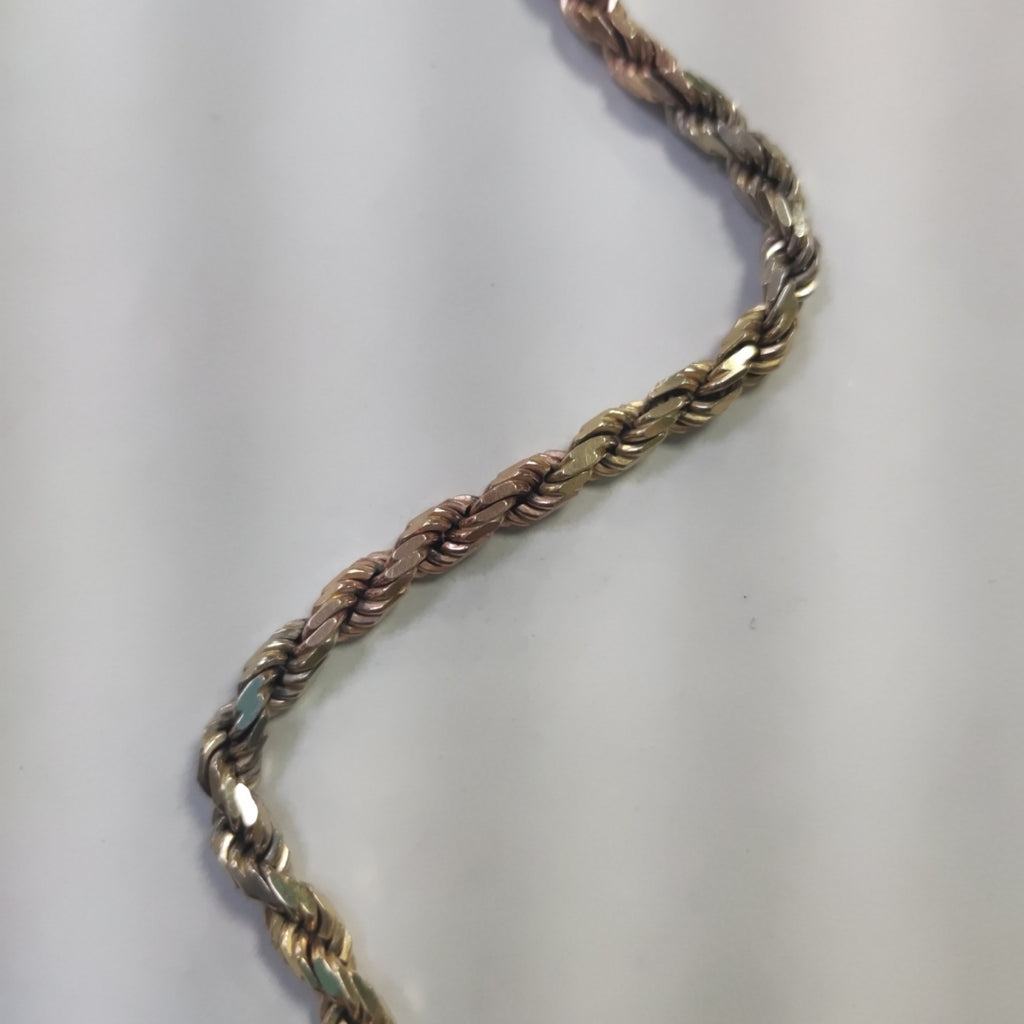 PULSERA ORO, ORO COMBINADO 10 K 13.7 GRMS (SEMINUEVO)
