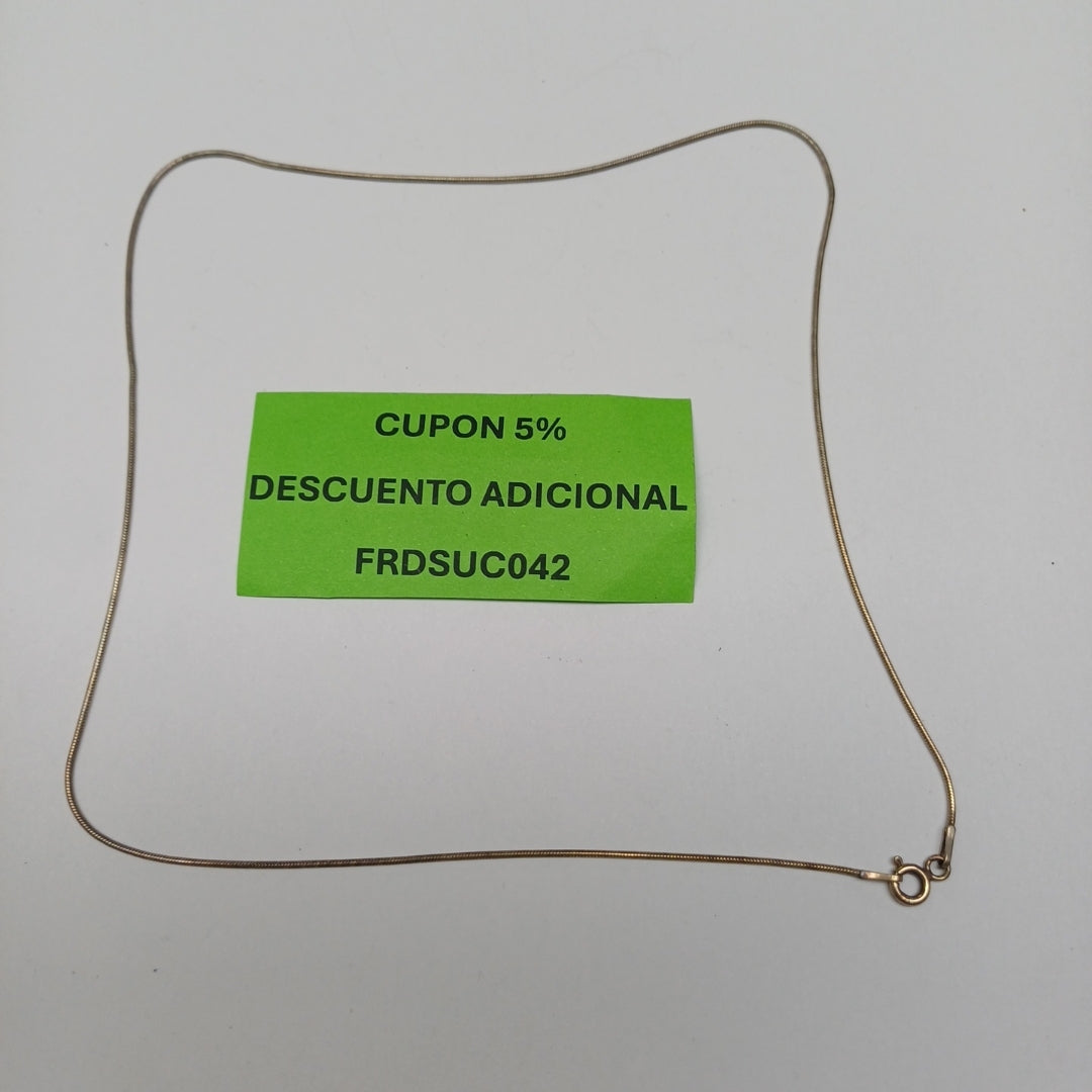 CADENA PLATA 2,50 GRMS (SEMINUEVO)