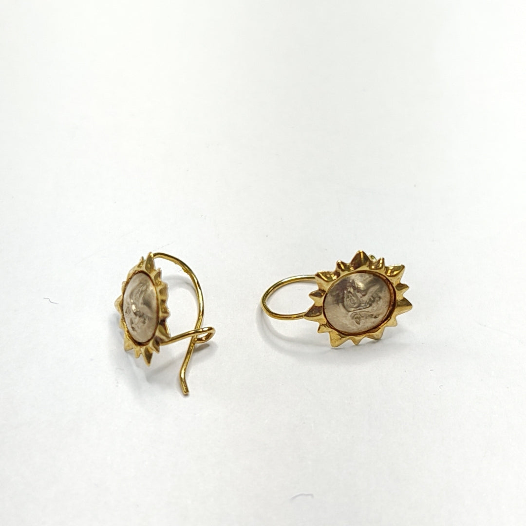 ARRACADAS PAR ORO 14 K 0.8 GRMS (SEMINUEVO)