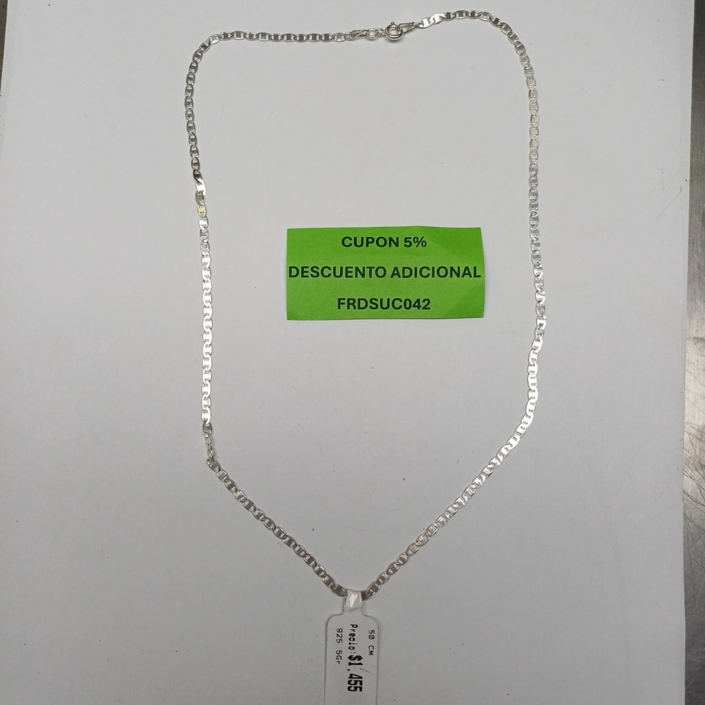 CADENA GUCHI PLATA .925 50 CM 5.02 GR (NUEVO)