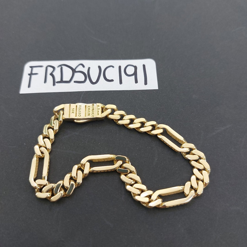 PULSERA MONACO ORO 14K 6.6 (NUEVO)