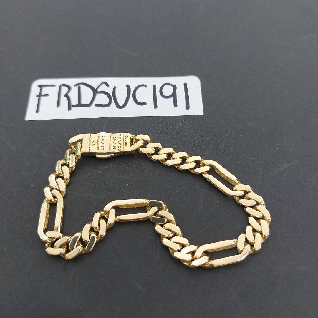 PULSERA MONACO ORO 14K 6.6 (NUEVO)