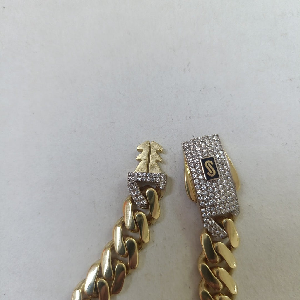 PULSERA MONACO ORO 10K 11.1 (NUEVO)