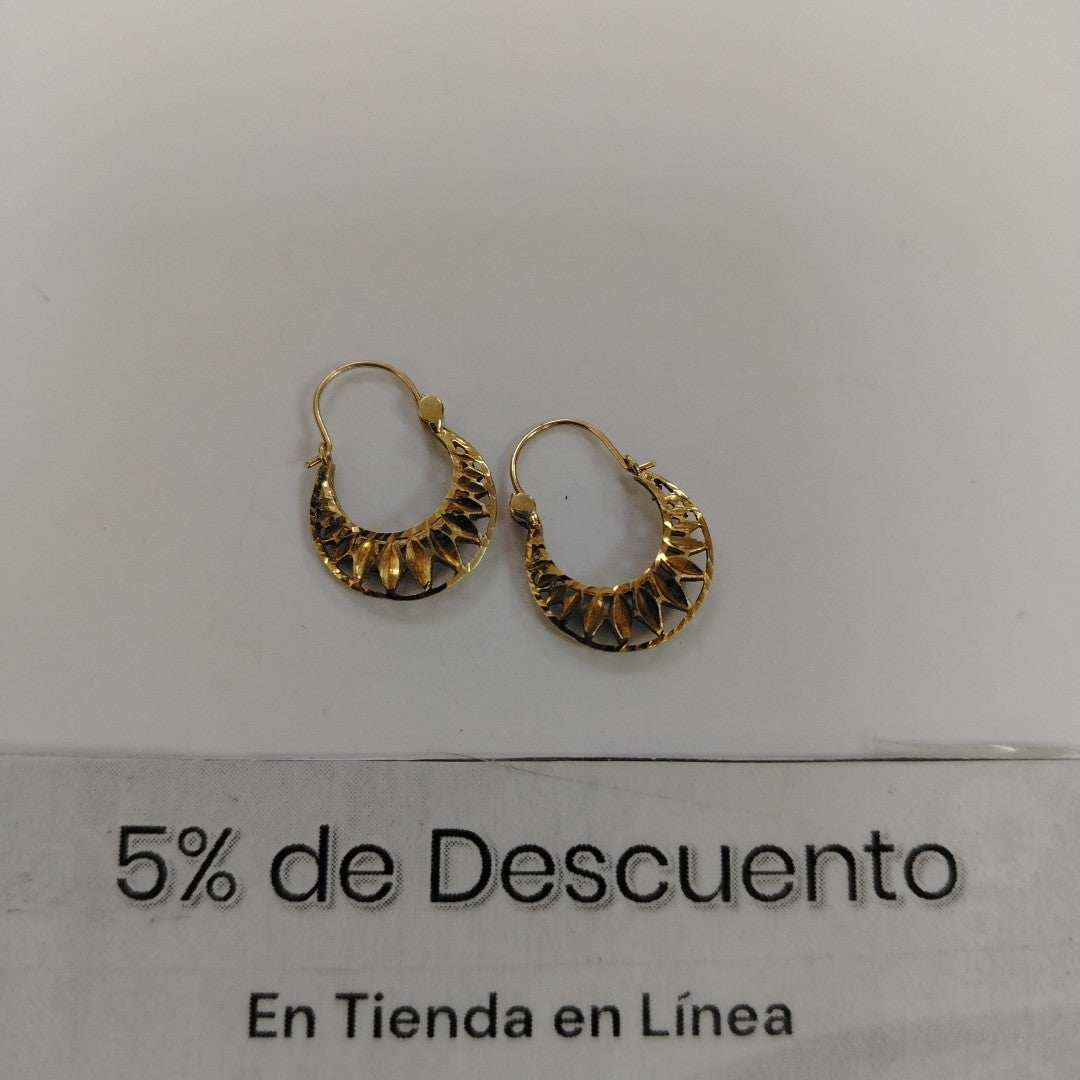 ARRACADAS PAR ORO 10 K 1.4 GRMS (SEMINUEVO)