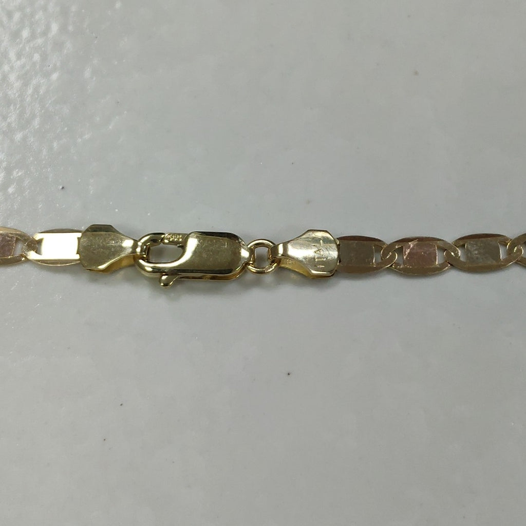 CADENAS VALENTINA/ESPEJO ORO 14K 10 (NUEVO)