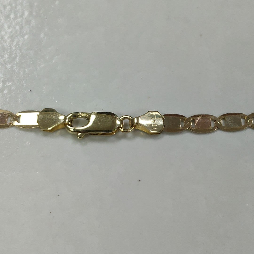 CADENAS VALENTINA/ESPEJO ORO 14K 10 (NUEVO)