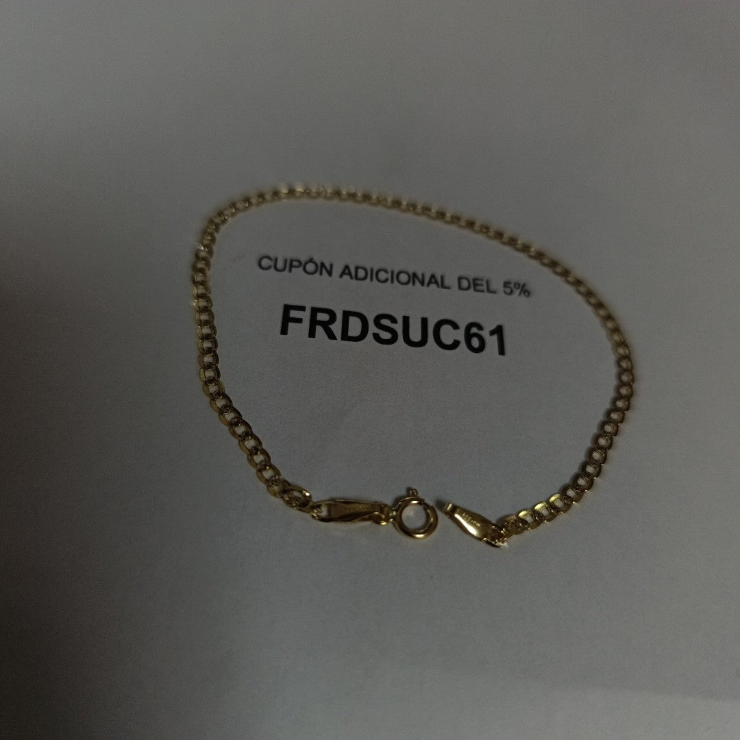 PULSERAS DAMA BARBADA DIAMANTADA ORO 14K 1.5 (NUEVO)