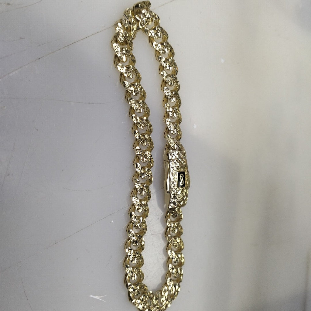 PULSERA MONACO ORO 10K 6.1 (NUEVO)