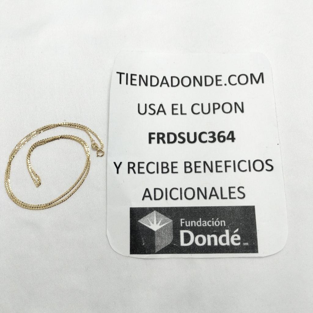 CADENAS BARBADA AMARILLA ORO 14K 2 (NUEVO)