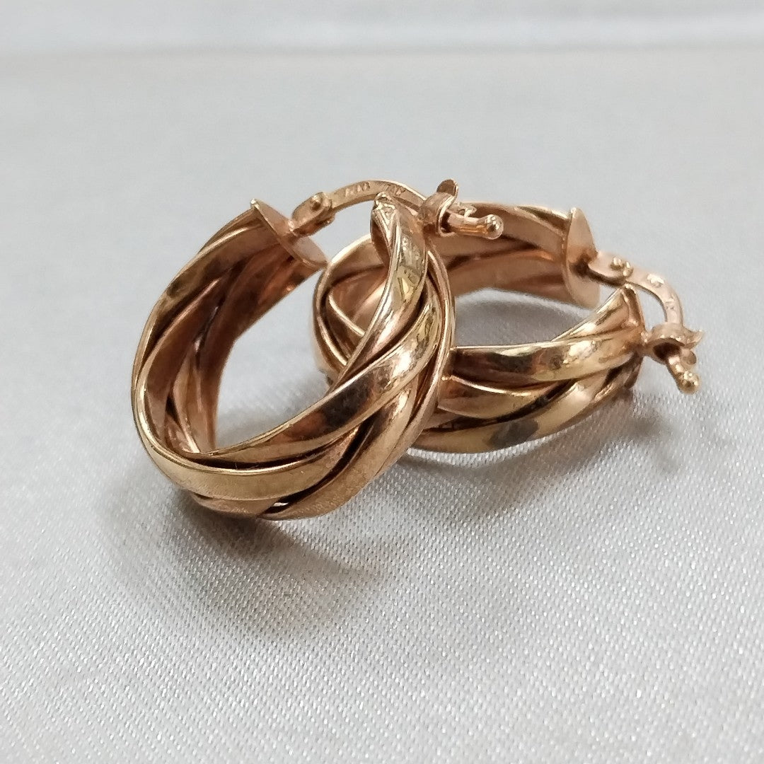 ARRACADAS PAR ORO 14 K 3,80 GRMS (SEMINUEVO)