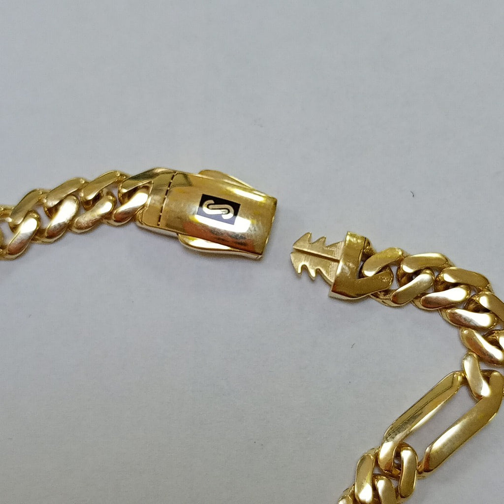 PULSERA MONACO ORO 14K 6.8 (NUEVO)