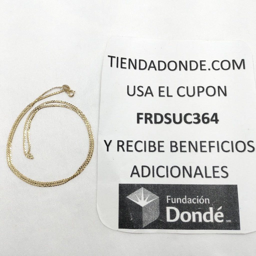 CADENAS BARBADA AMARILLA ORO 14K 1.9 (NUEVO)