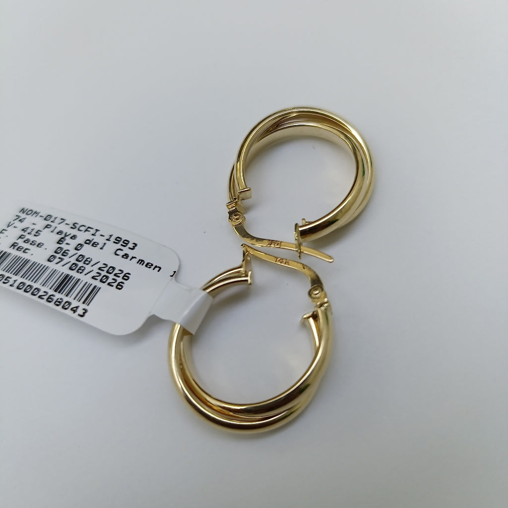 ARRACADAS ORO 14K 2.1 (NUEVO)