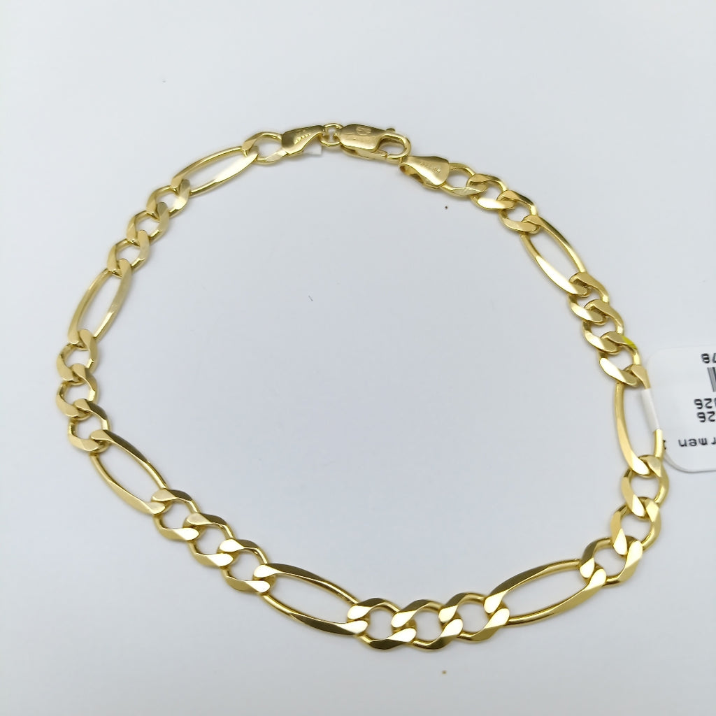 PULSERAS CABALLERO CARTIER 3 1 AMARILLA ORO 14K 7.3 (NUEVO)
