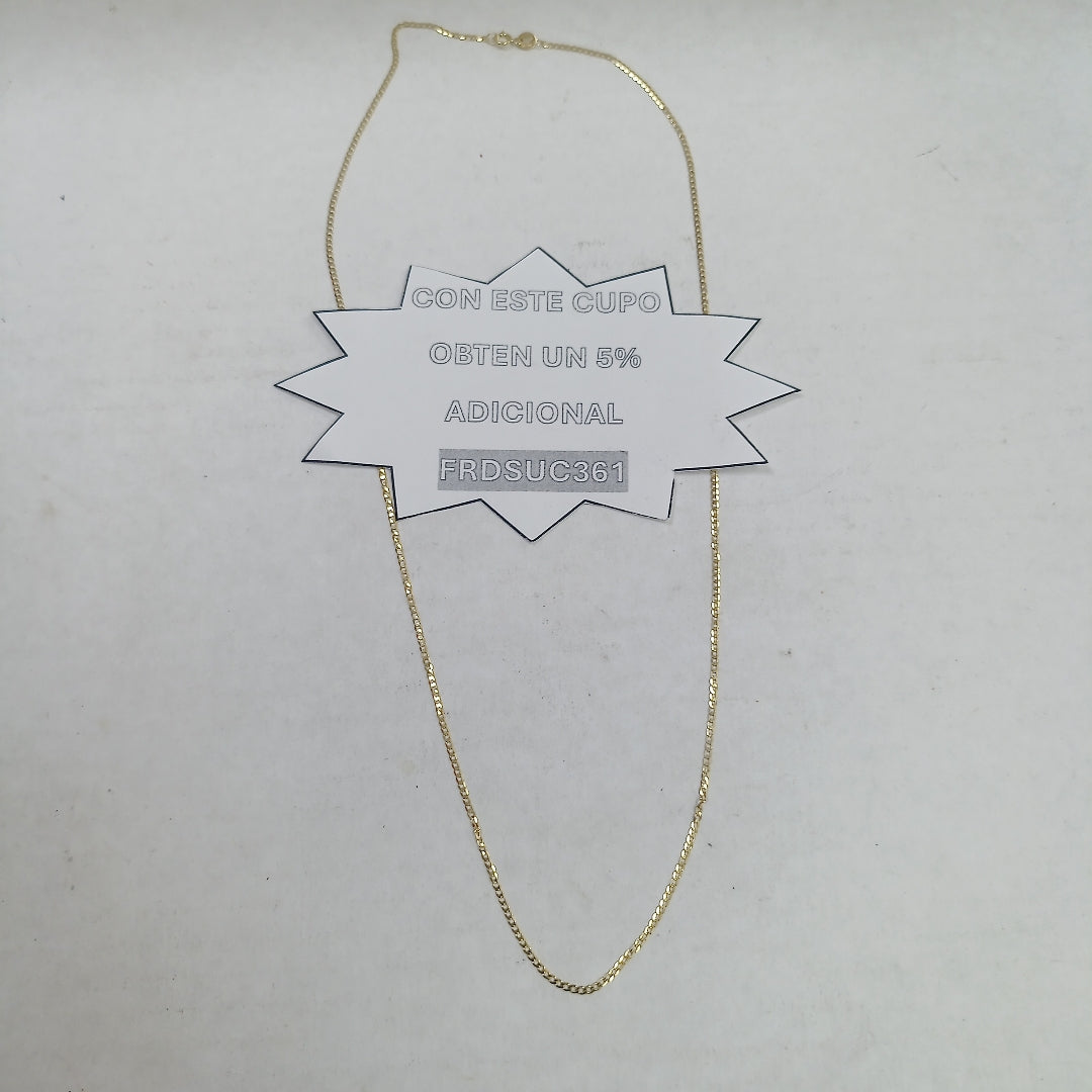 CADENAS BARBADA AMARILLA ORO 14K 2.1 (NUEVO)