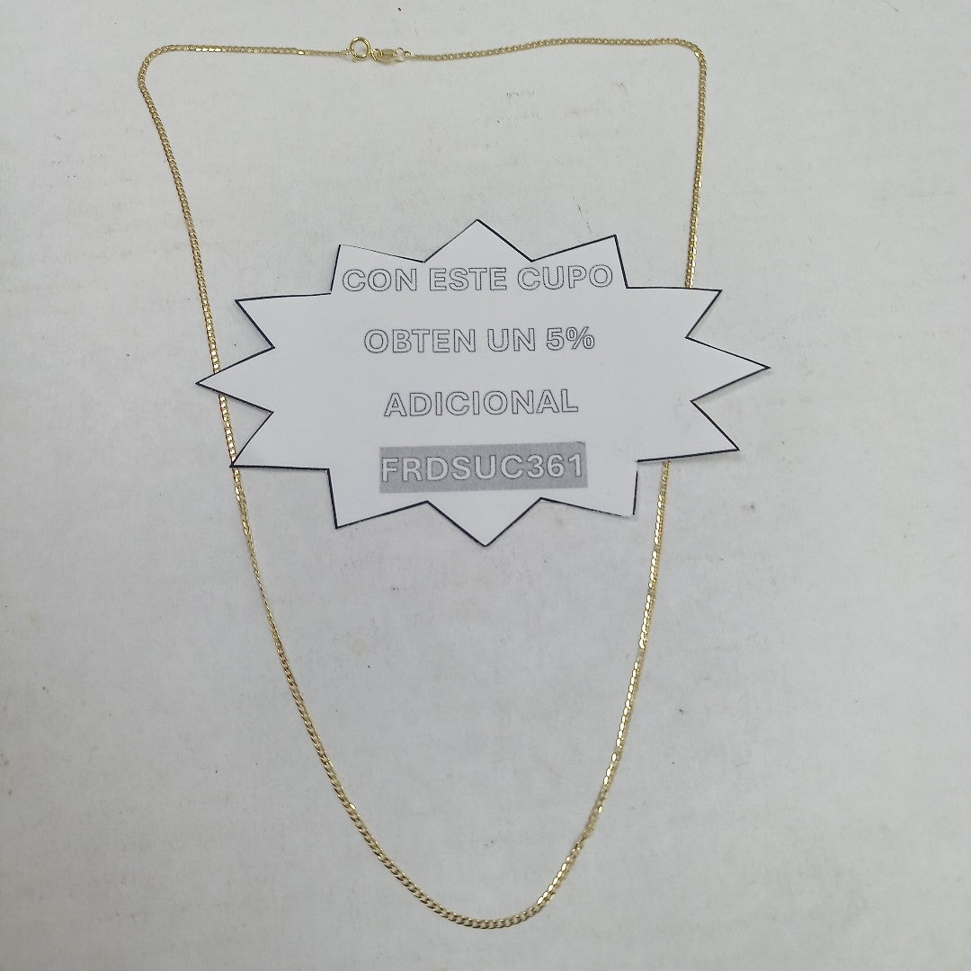 CADENAS BARBADA AMARILLA ORO 14K 2.2 (NUEVO)