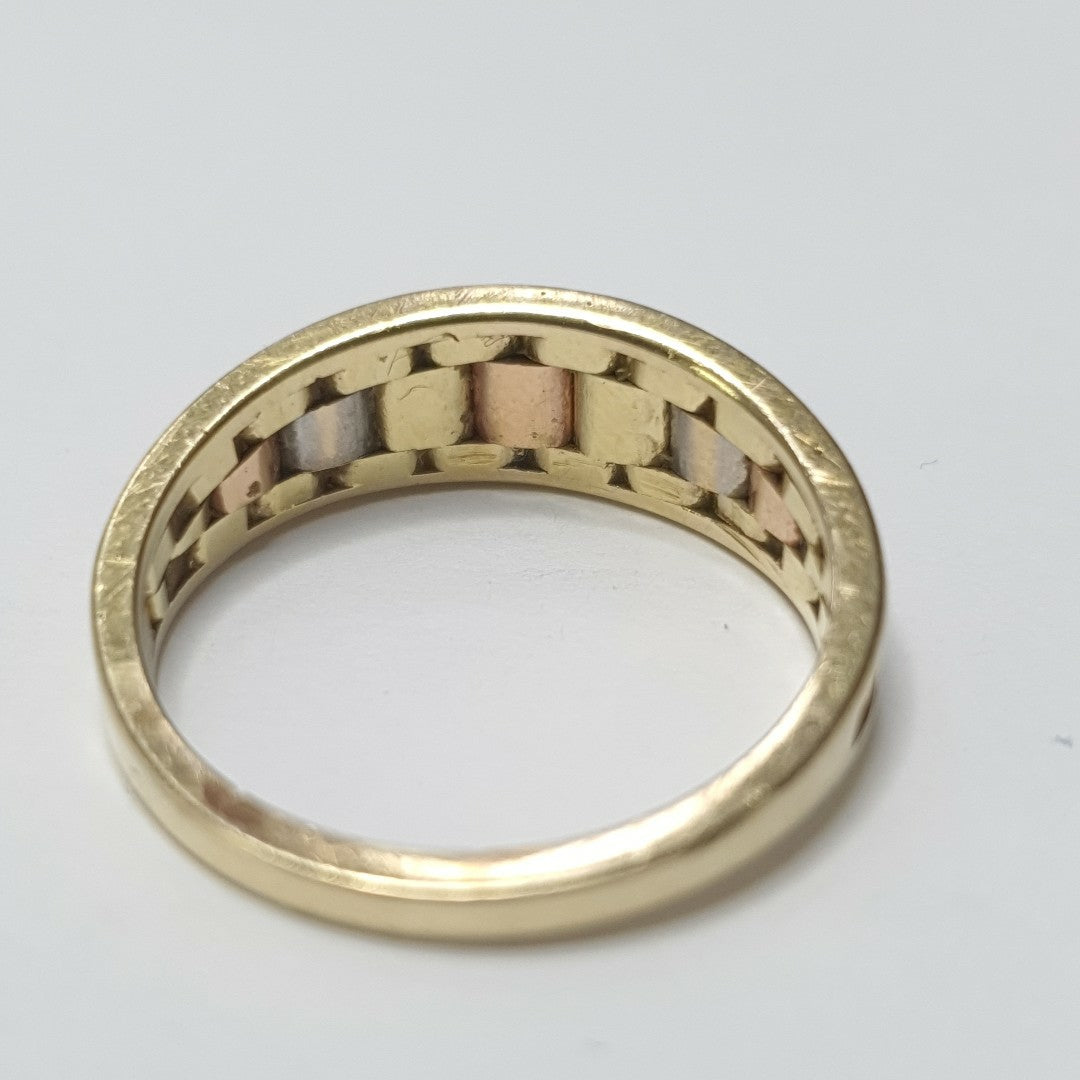 ANILLITO ORO, ORO COMBINADO 14 K 3.2 GRMS (SEMINUEVO)