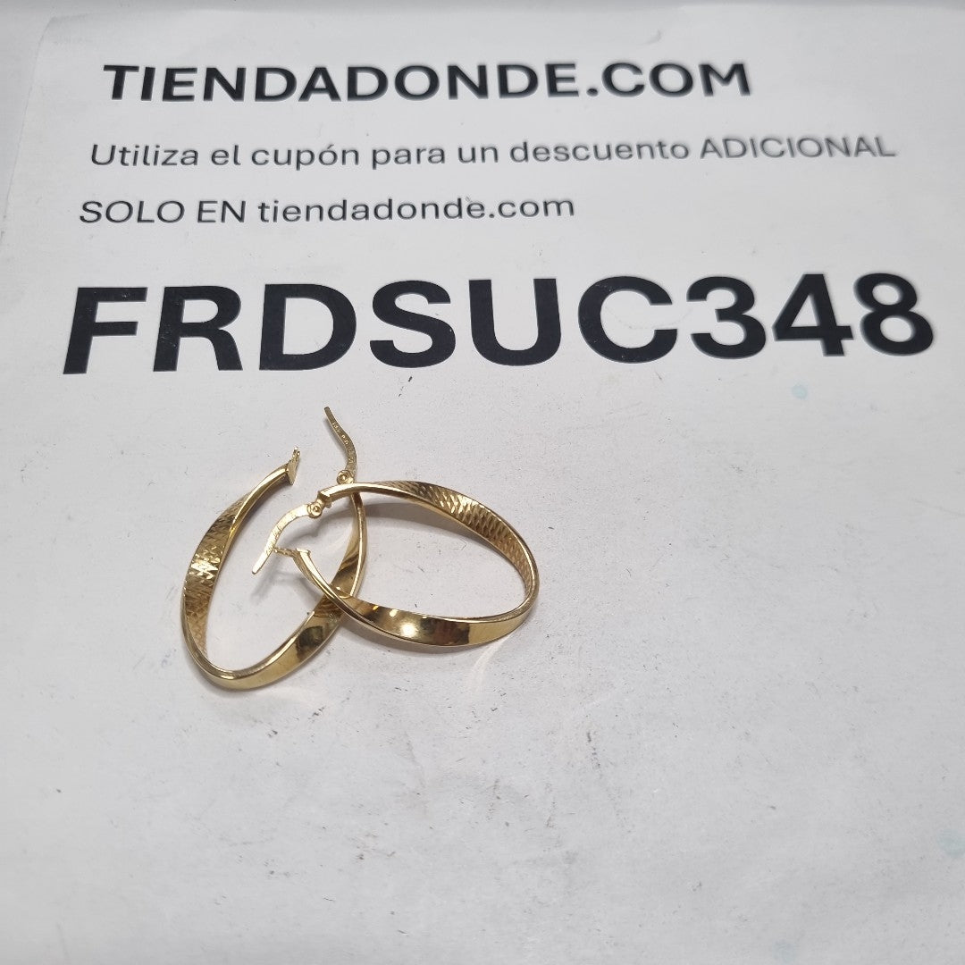 ARRACADAS PAR ORO 14 K 2.3 GRMS (SEMINUEVO)