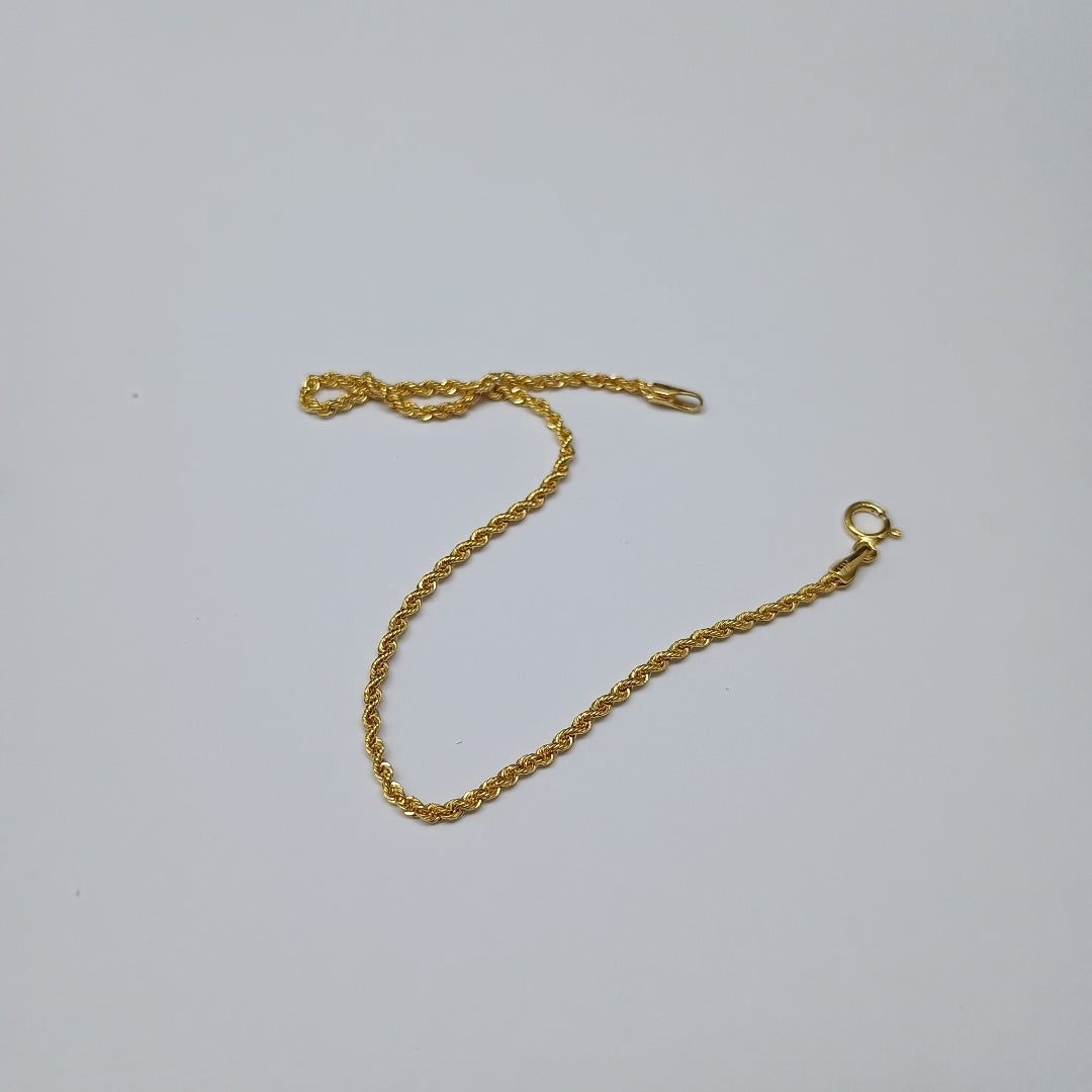 PULSERAS DAMA TORSAL ORO 14K 0.7 (NUEVO)