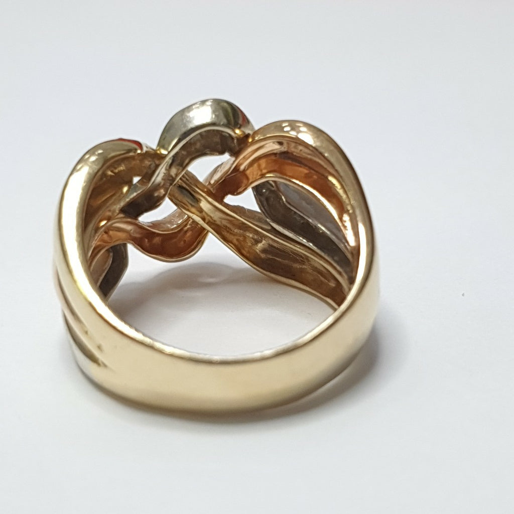 ANILLITO ORO COMBINADO 18 K 7,60 GRMS (SEMINUEVO)
