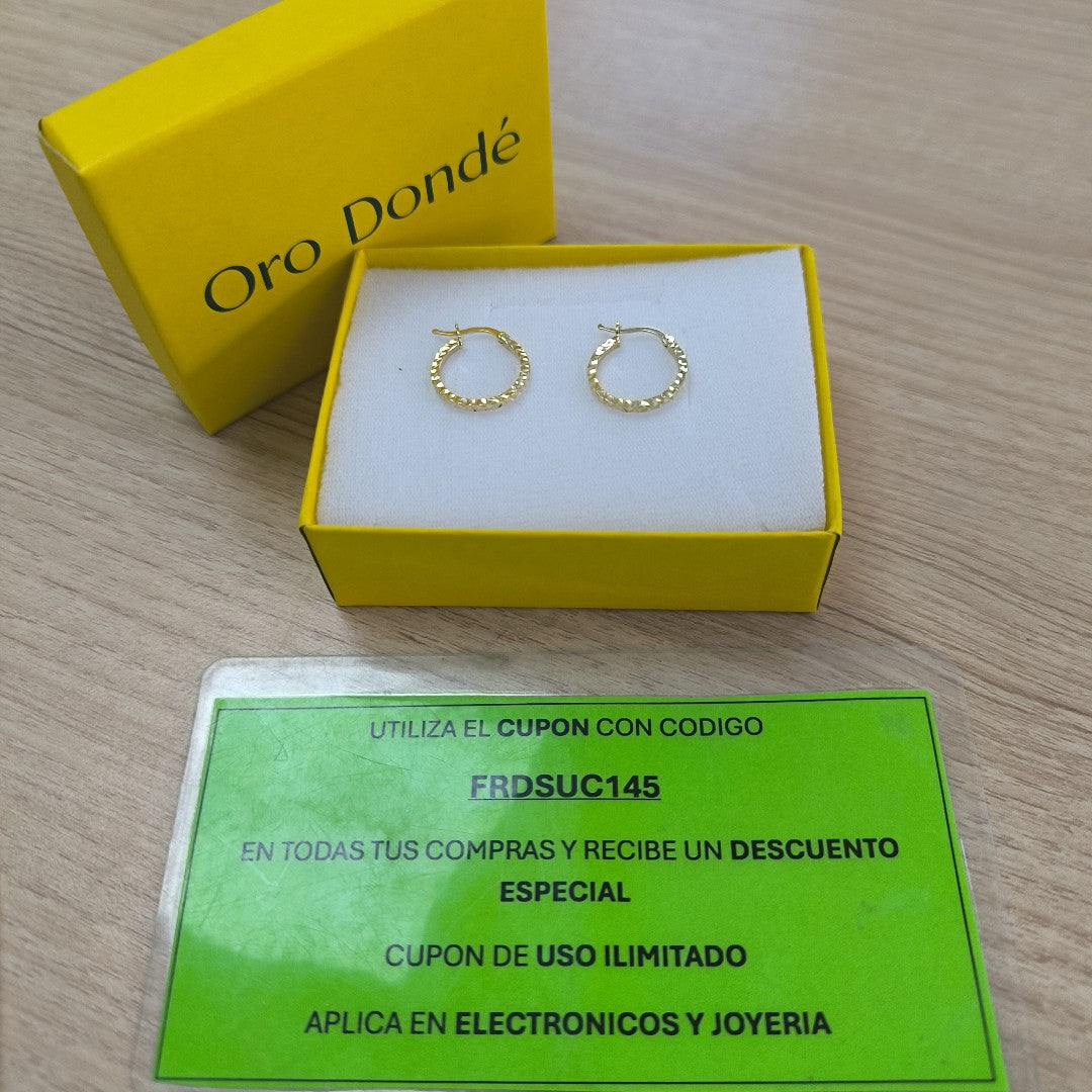 ARRACADAS ORO 14K 1.2 (NUEVO)