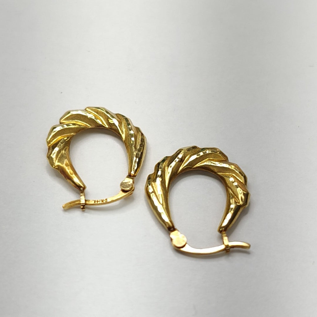 ARRACADAS PAR ORO 14 K 1.6 GRMS (SEMINUEVO)