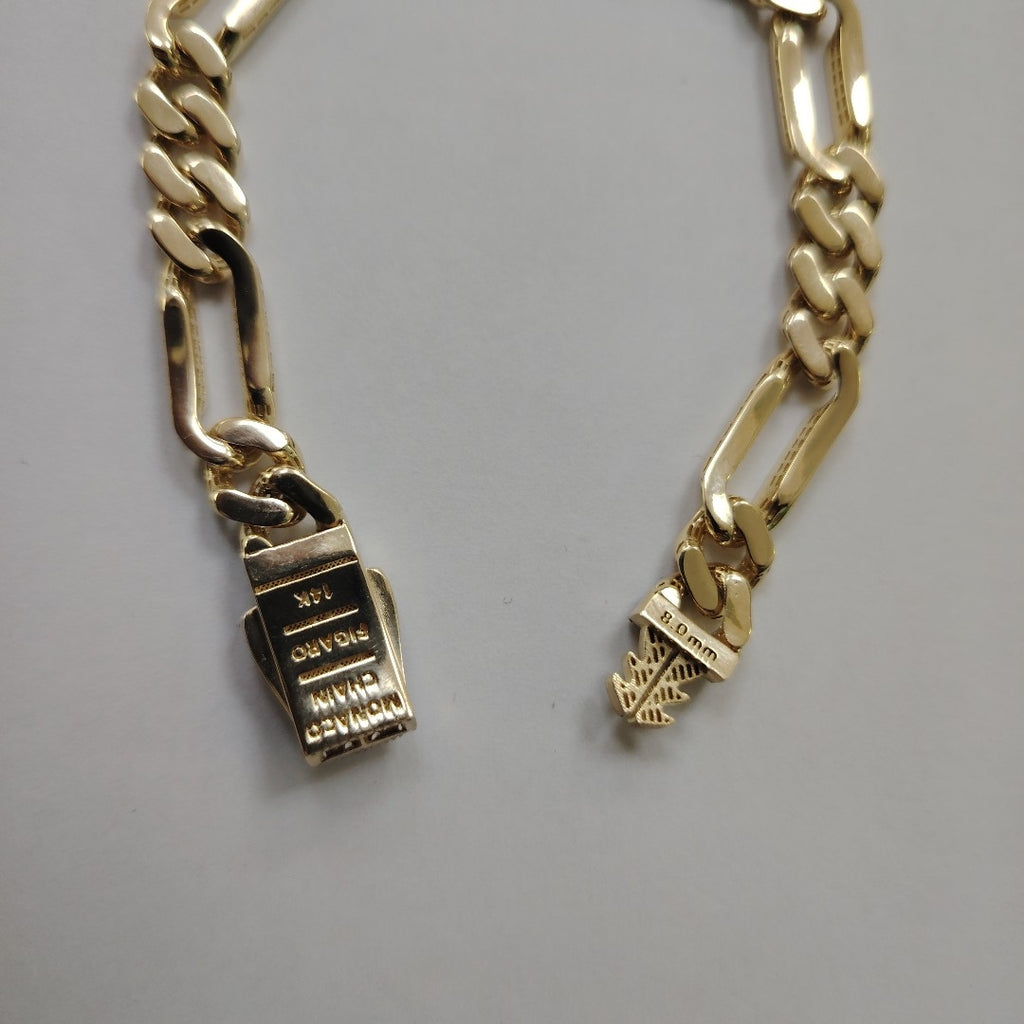 PULSERA MONACO ORO 14K 10 (NUEVO)