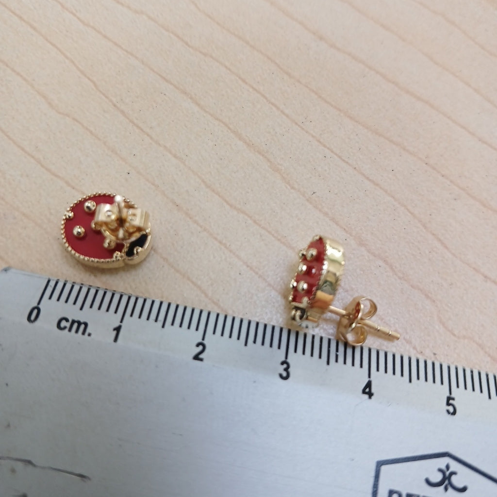BROQUELES ORO 14K 2.7 (NUEVO)