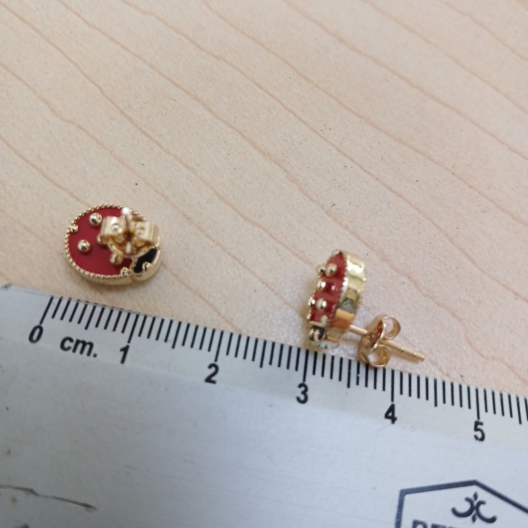 BROQUELES ORO 14K 2.7 (NUEVO)