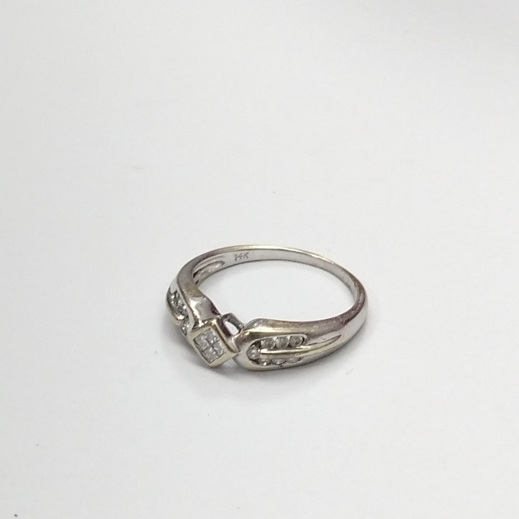 ANILLITO ORO, ORO BLANCO 14 K 3.3 GRMS (SEMINUEVO)