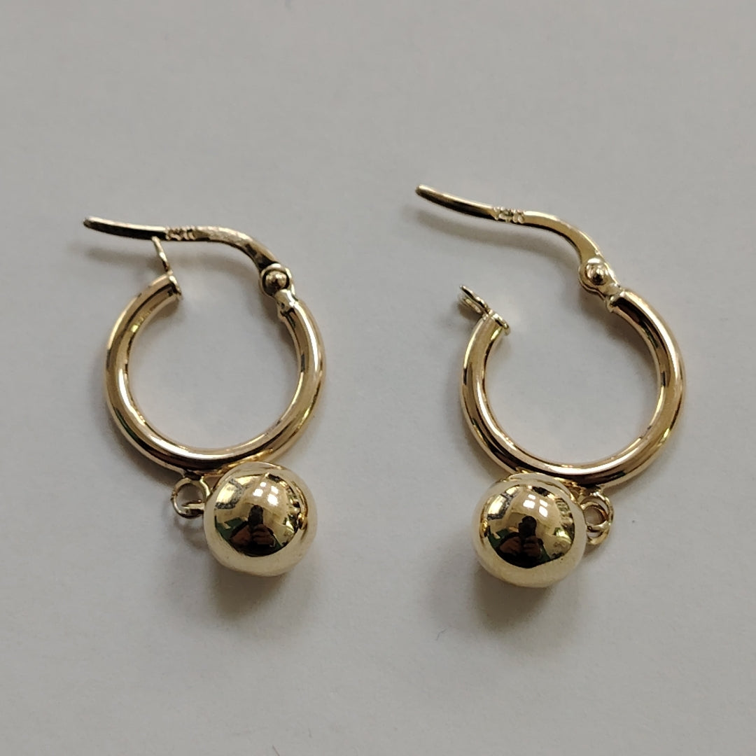 ARRACADAS ORO 14K 1.5 (NUEVO)