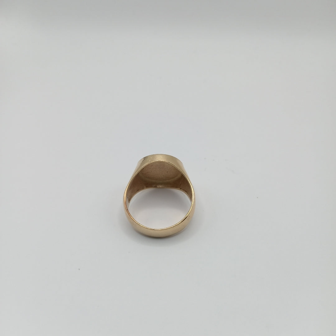 ANILLO CONMEMORATIVO ORO 14 K 9 GRMS (SEMINUEVO)