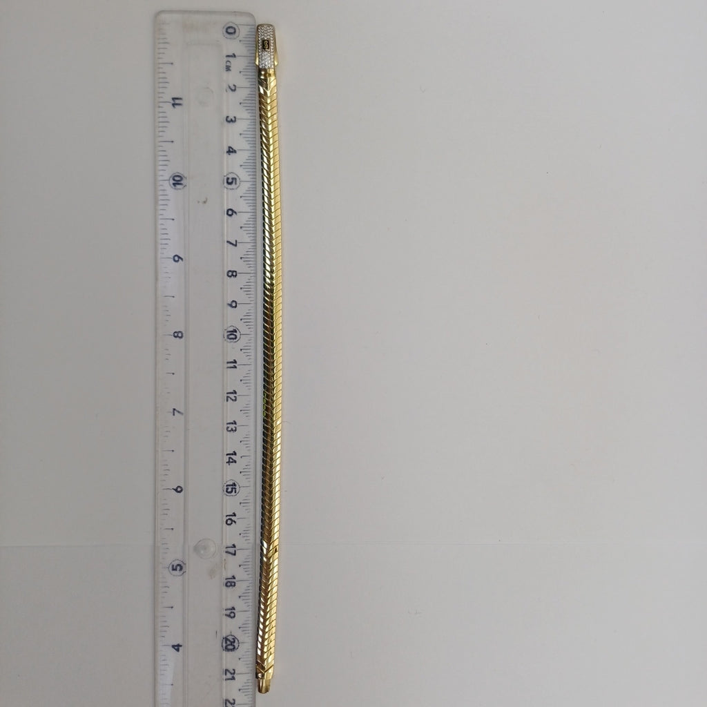 PULSERA CABALLERO MONACO ORO 10K 7.1 (NUEVO)