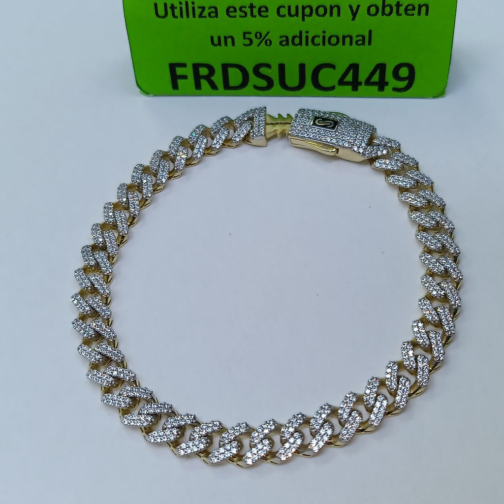 PULSERA MONACO ORO 10K 8 (NUEVO)