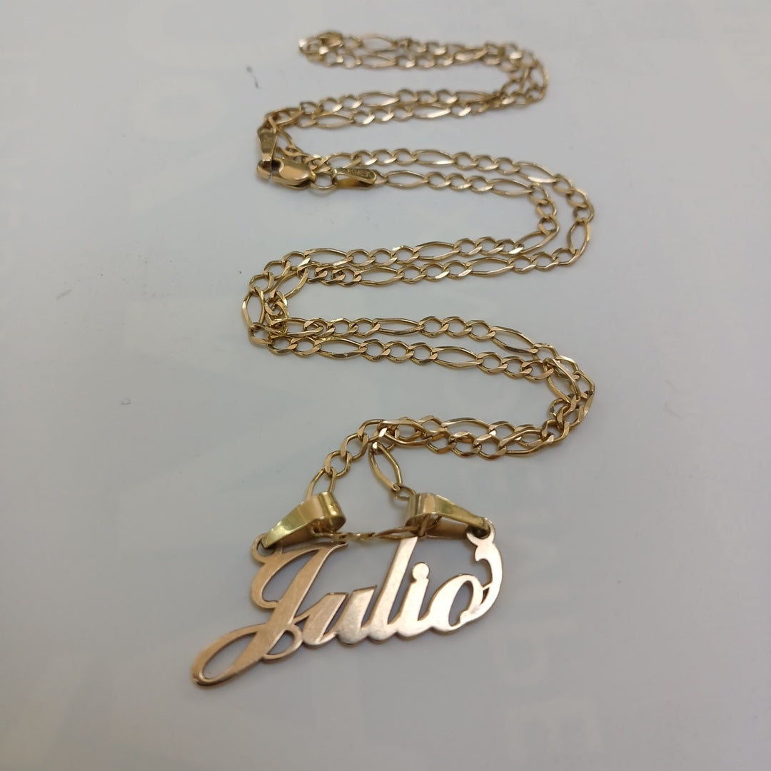 CADENA, DIJE ORO 10 K 6.1 GRMS (SEMINUEVO)