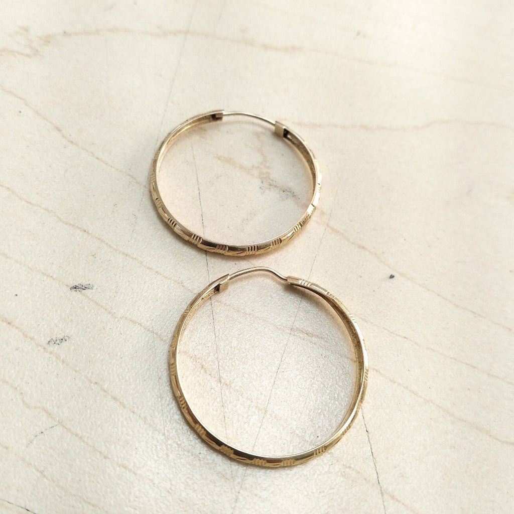 ARRACADAS PAR ORO 14 K 2,10 GRMS (SEMINUEVO)