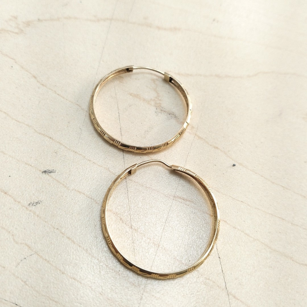 ARRACADAS PAR ORO 14 K 2,10 GRMS (SEMINUEVO)