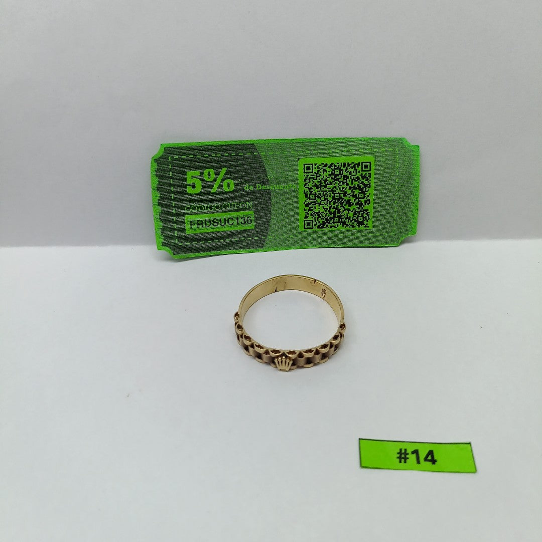 ARGOLLA ORO 14 K 4,10 GRMS (SEMINUEVO)