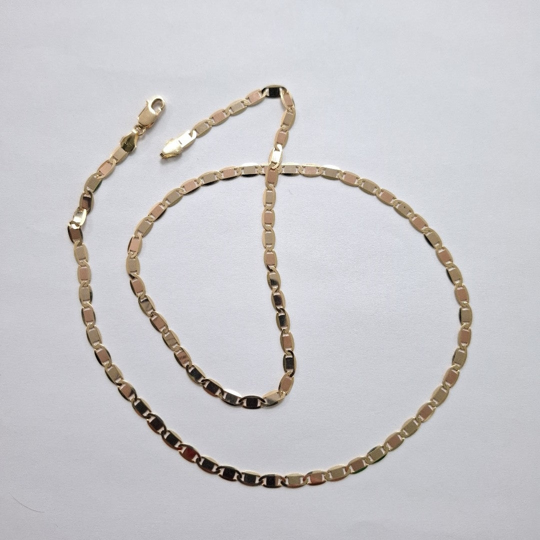 CADENAS VALENTINA/ESPEJO ORO 14K 10 (NUEVO)