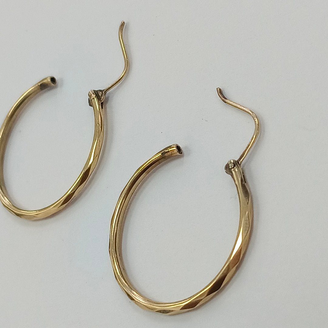 ARRACADAS PAR ORO 14 K 1.6 GRMS (SEMINUEVO)