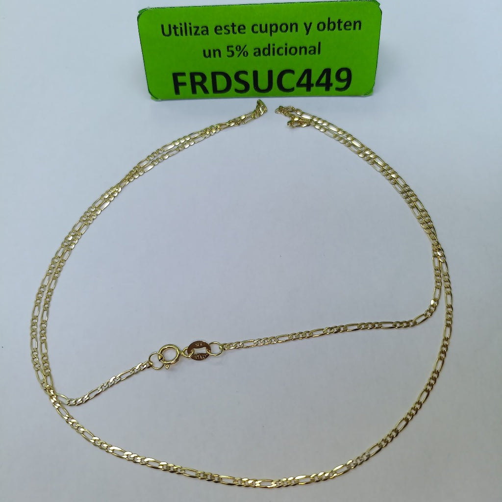 CADENAS CARTIER 3 1 AMARILLA ORO 14K 2.1 (NUEVO)