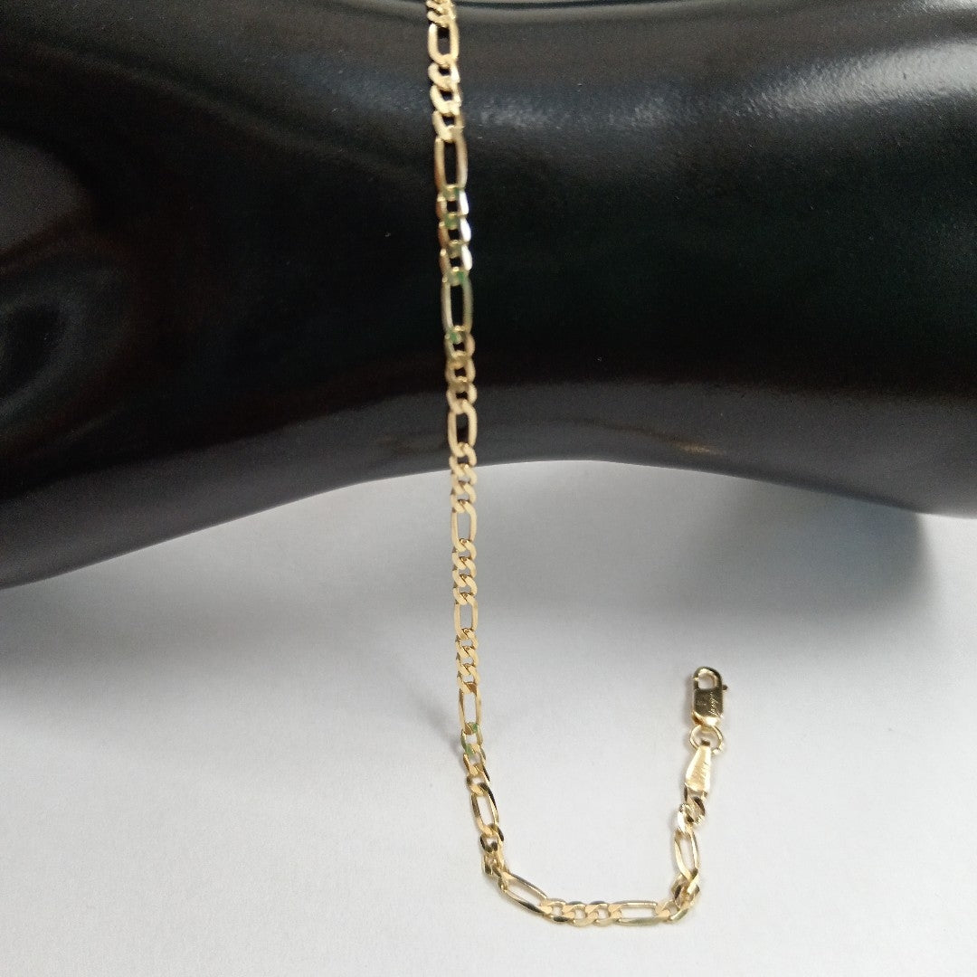 PULSERAS CABALLERO CARTIER 3 1 AMARILLA ORO 14K 2.2 (NUEVO)