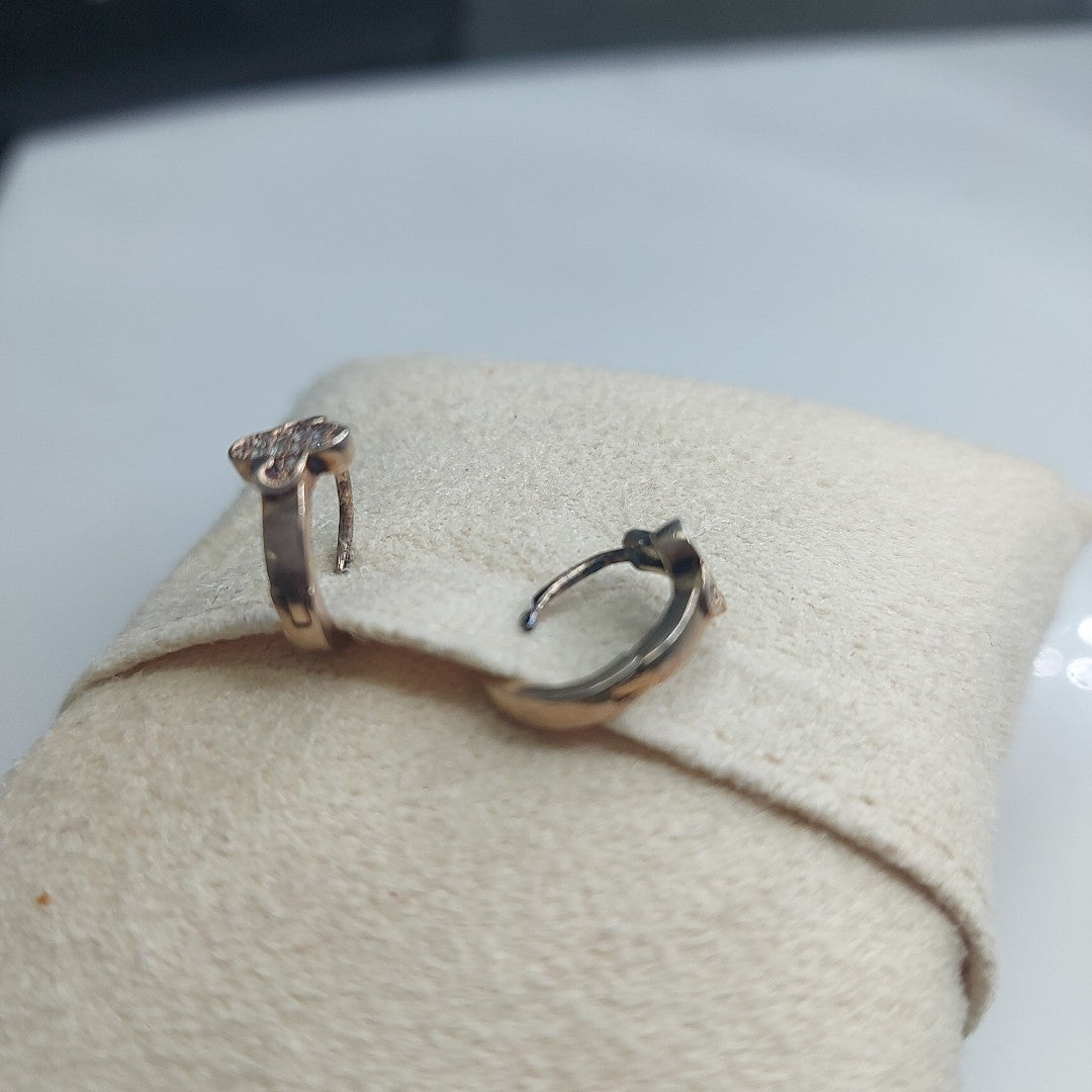 ARRACADAS C/CIRCONIAS PLATA .925 1.9 GR (NUEVO)