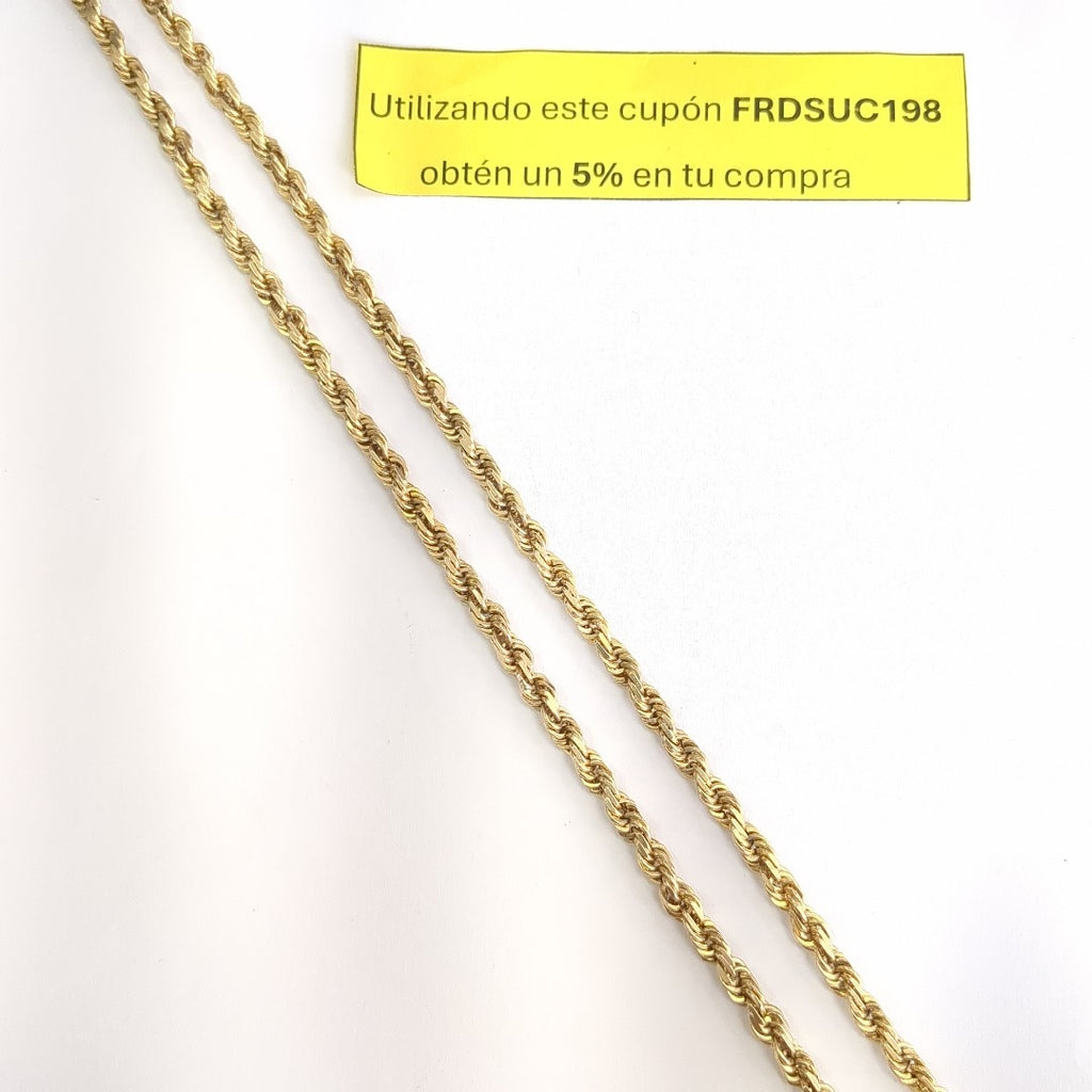 CADENA ORO 14 K 57.5 GRMS (SEMINUEVO)