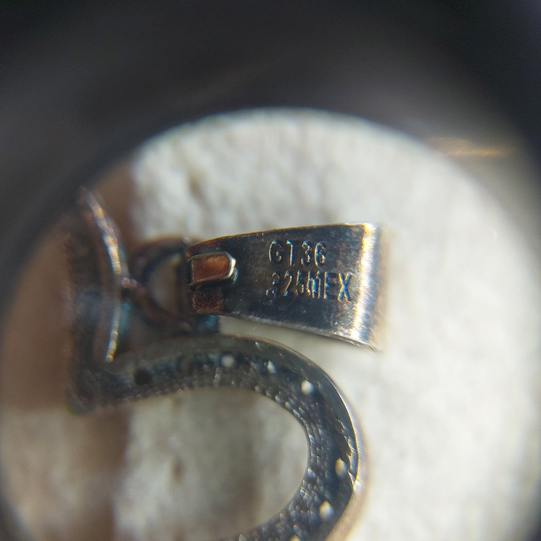 DIJE MARIPOSA C/CIRCONIAS PLATA .925 2.3 GR (NUEVO)