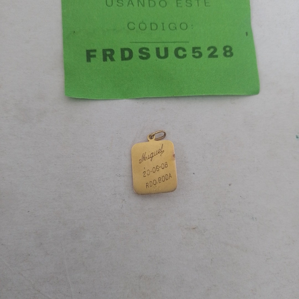 DIJE, MEDALLA RELIGIOSA ORO 10 K 2 GRMS (SEMINUEVO)